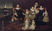 unknow artist Sir Thomas Lucy III and his family Germany oil painting reproduction